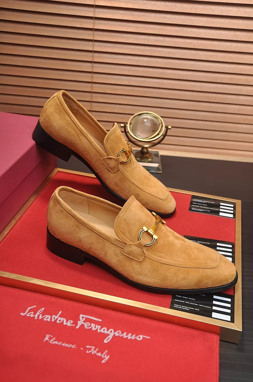 Salvatore Ferragamo Leather Shoes For Men GoodFit 7845