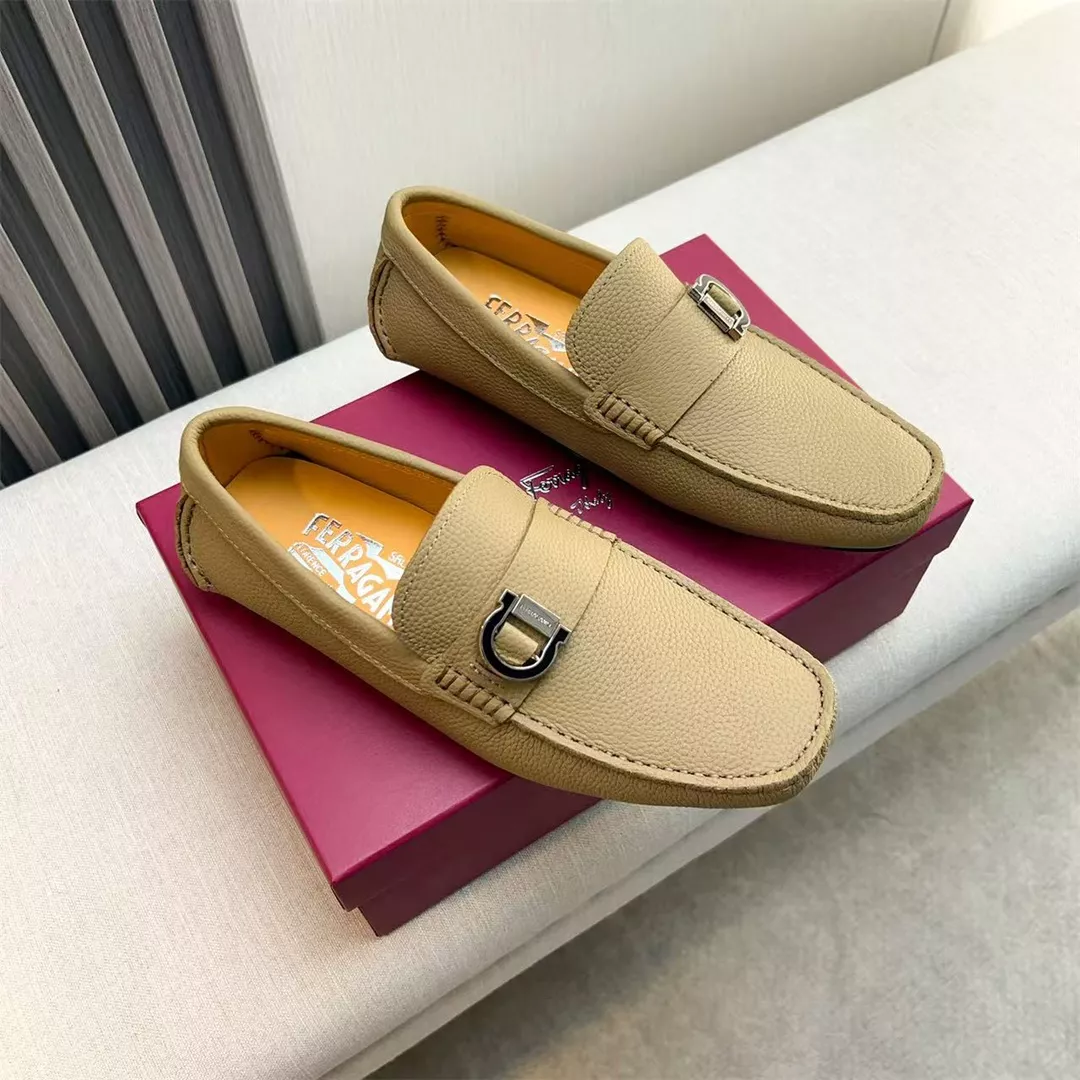 Salvatore Ferragamo Leather Shoes For Men HighQuality 5563