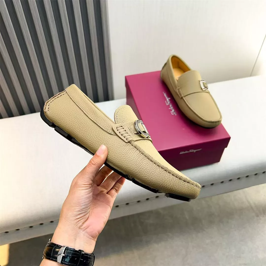 Salvatore Ferragamo Leather Shoes For Men HighQuality 5563