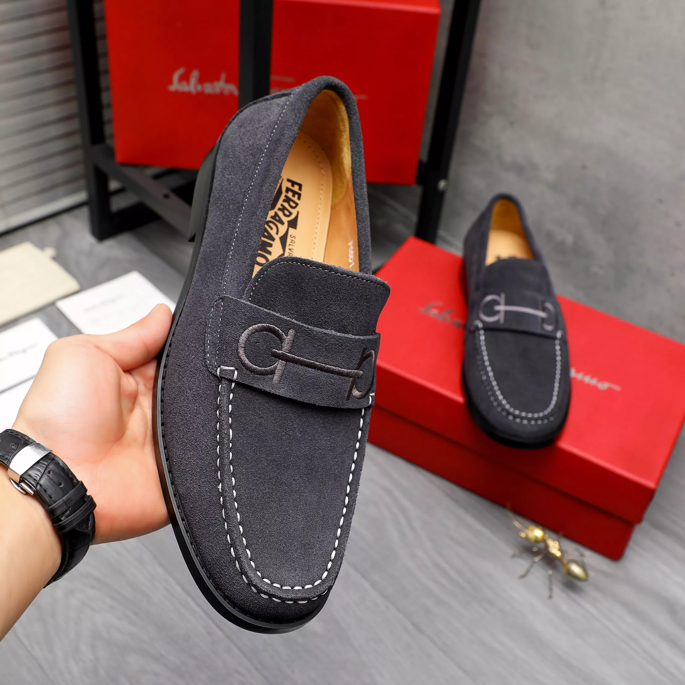 Salvatore Ferragamo Leather Shoes For Men ModernLook 1029