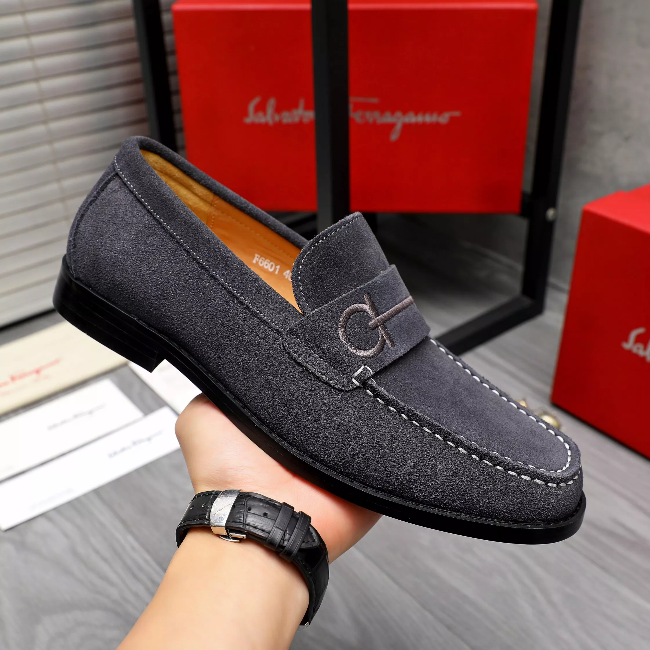 Salvatore Ferragamo Leather Shoes For Men ModernLook 1029
