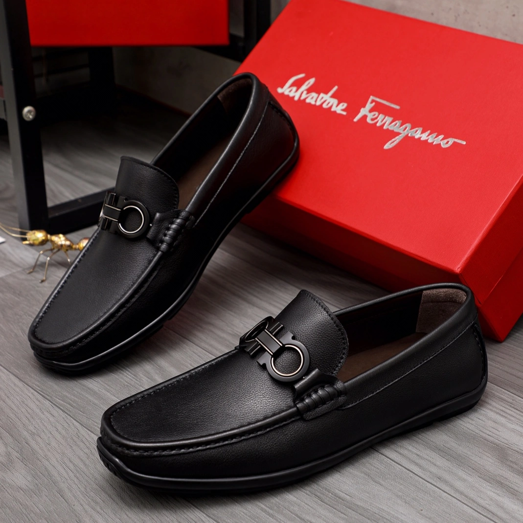 Salvatore Ferragamo Leather Shoes For Men NewStyle 1570