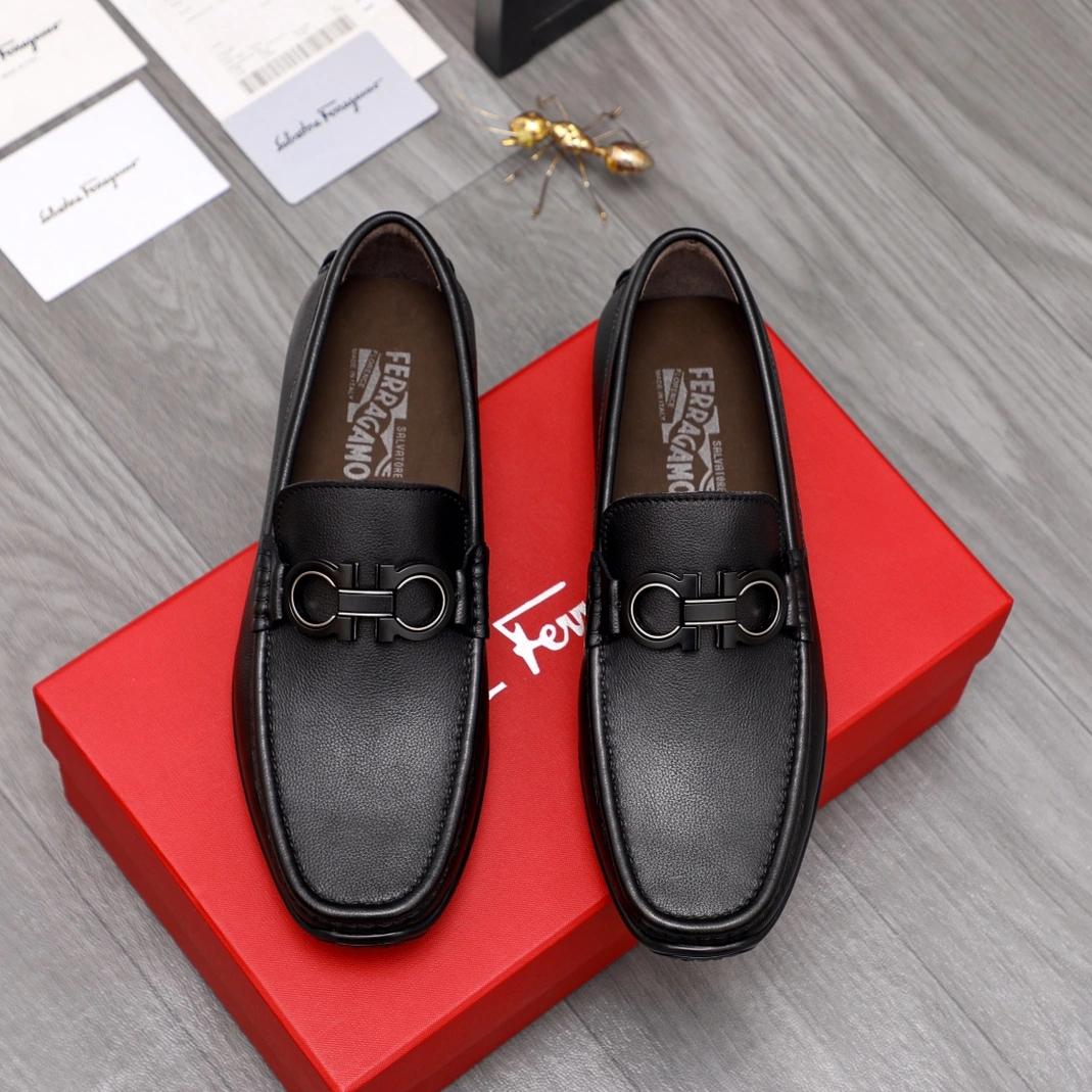 Salvatore Ferragamo Leather Shoes For Men NewStyle 1570