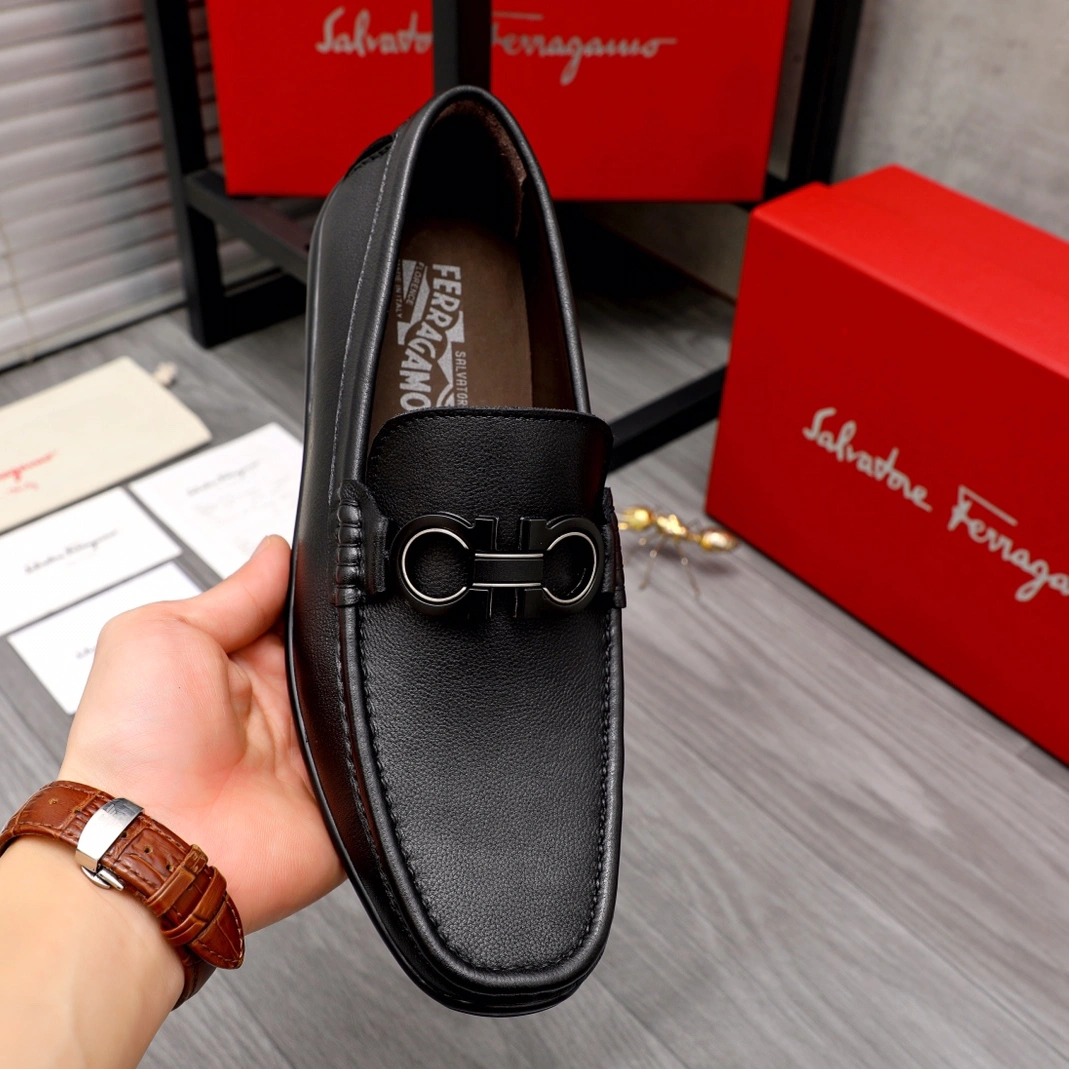 Salvatore Ferragamo Leather Shoes For Men NewStyle 1570