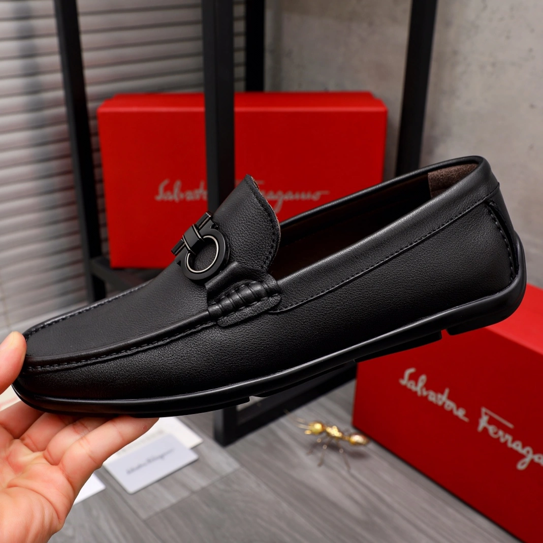 Salvatore Ferragamo Leather Shoes For Men NewStyle 1570
