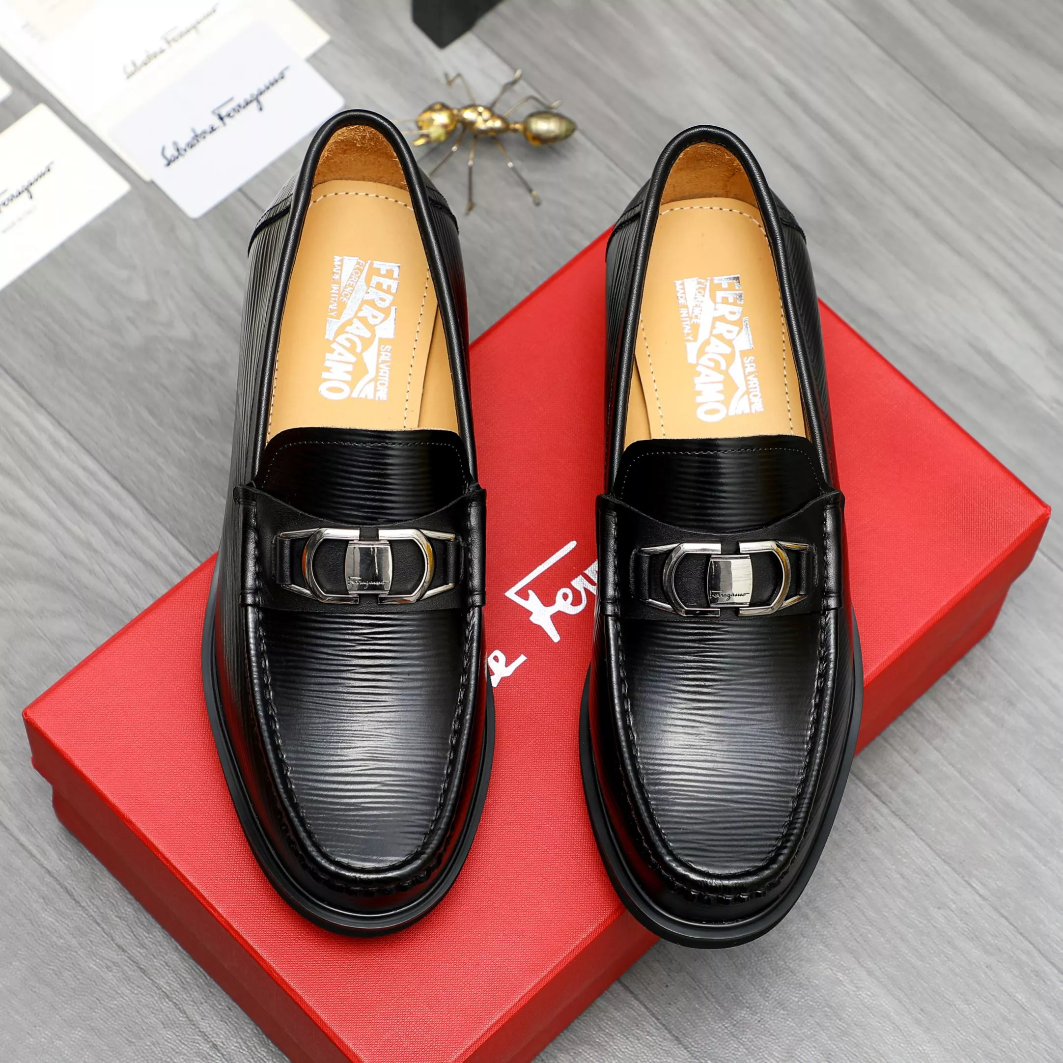 Salvatore Ferragamo Leather Shoes For Men NewStyle 6015
