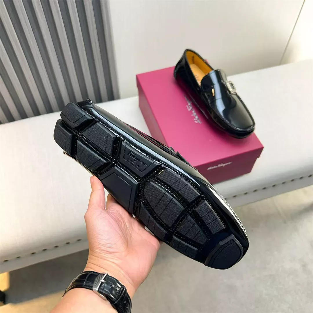 Salvatore Ferragamo Leather Shoes For Men NewStyle 8675