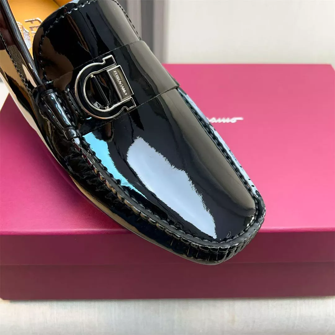 Salvatore Ferragamo Leather Shoes For Men NewStyle 8675