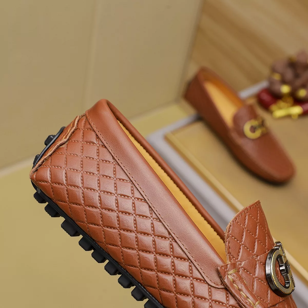 Salvatore Ferragamo Leather Shoes For Men Popular 5258