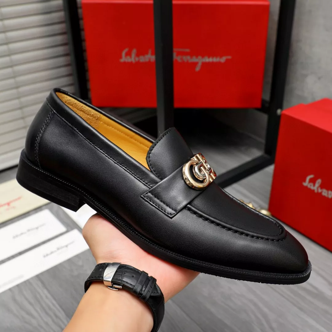 Salvatore Ferragamo Leather Shoes For Men Refined 7242