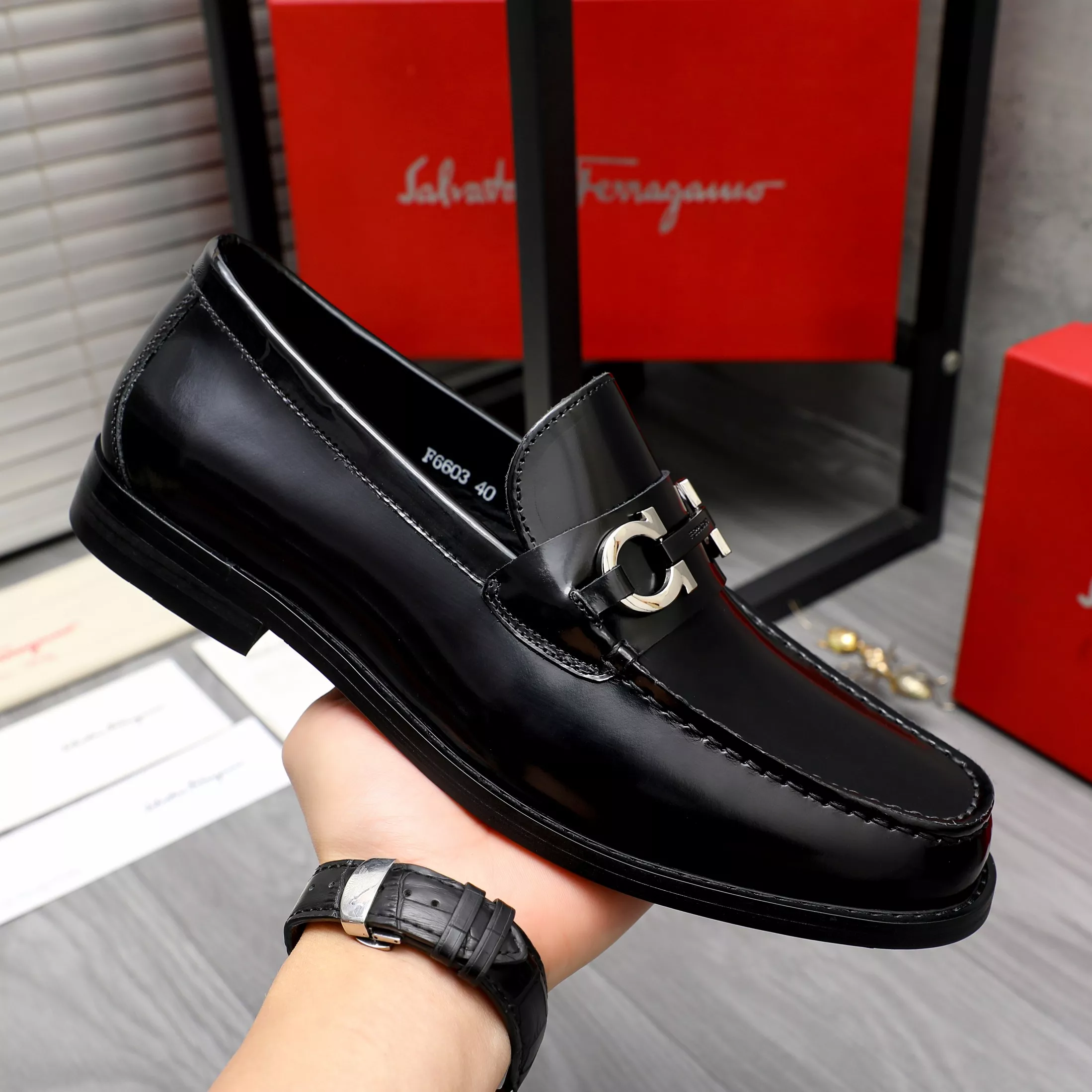 Salvatore Ferragamo Leather Shoes For Men Reliable 2062