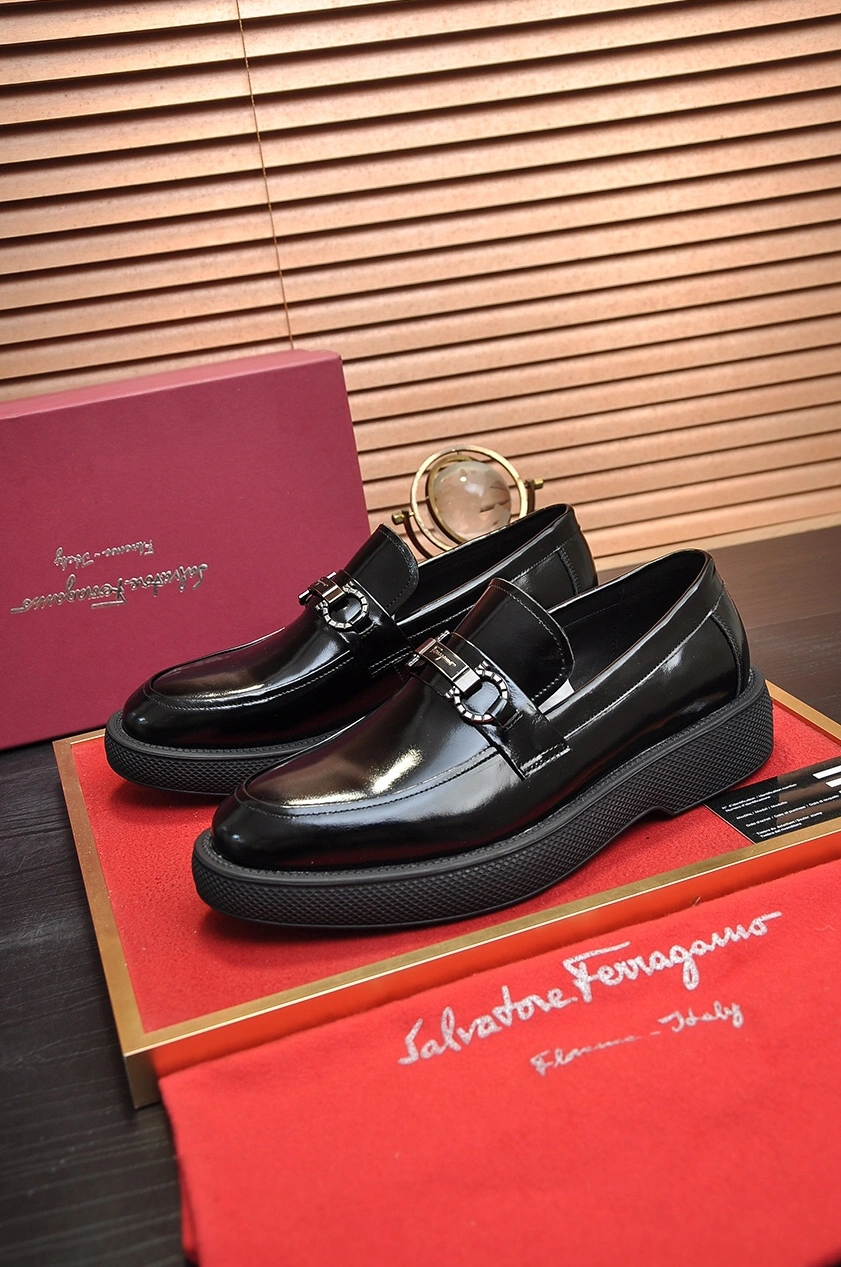 Salvatore Ferragamo Leather Shoes For Men Sleek 120