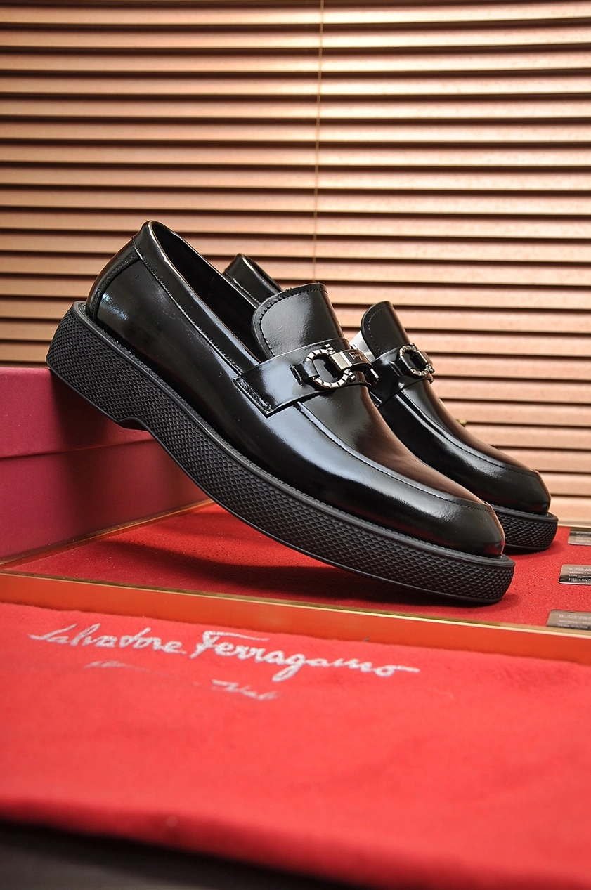 Salvatore Ferragamo Leather Shoes For Men Sleek 120