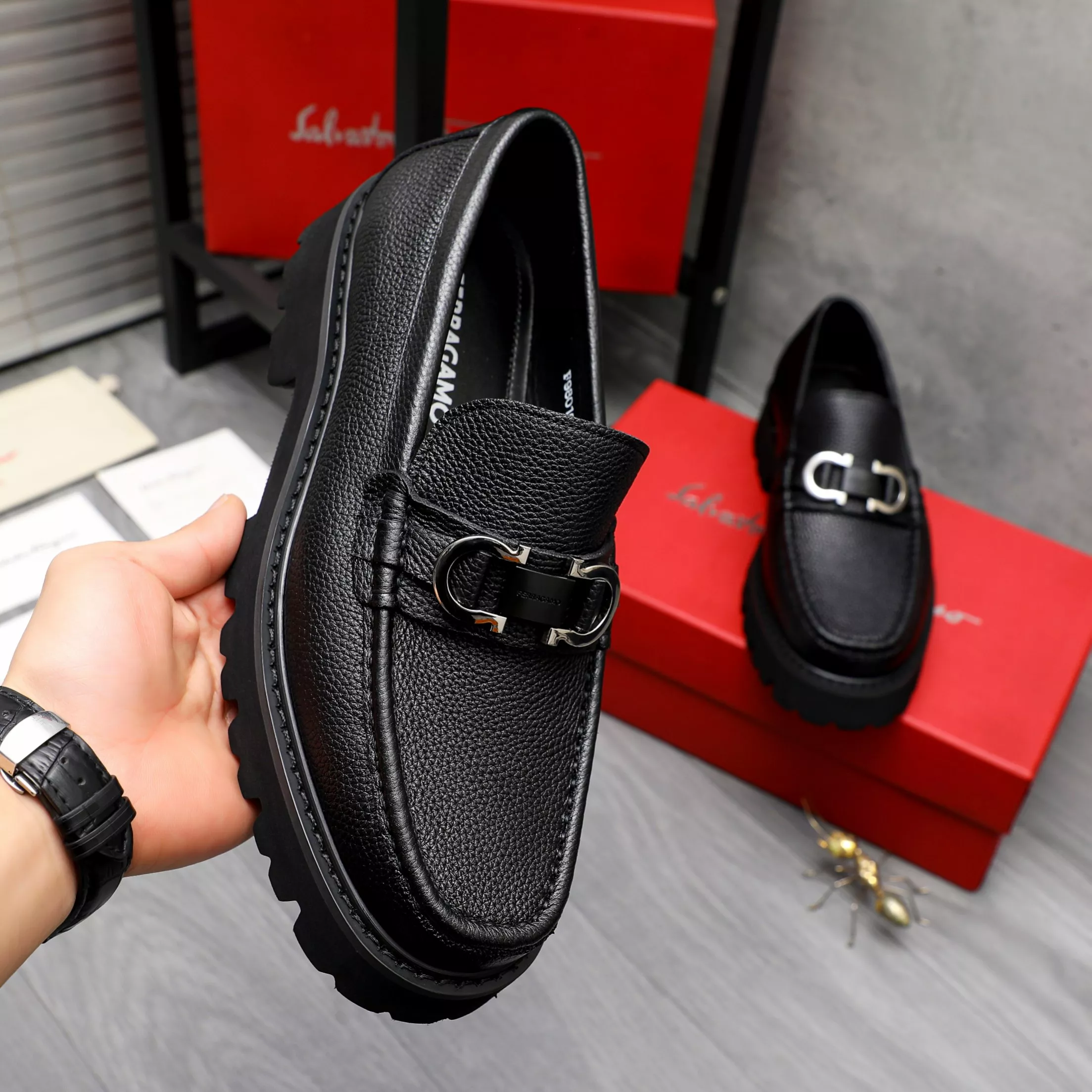 Salvatore Ferragamo Leather Shoes For Men Soft 1914