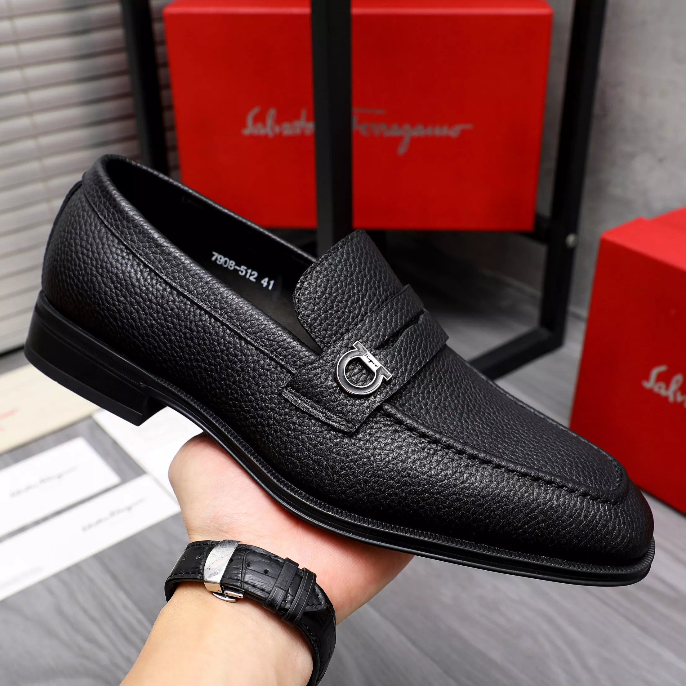 Salvatore Ferragamo Leather Shoes For Men SportInspired 8890