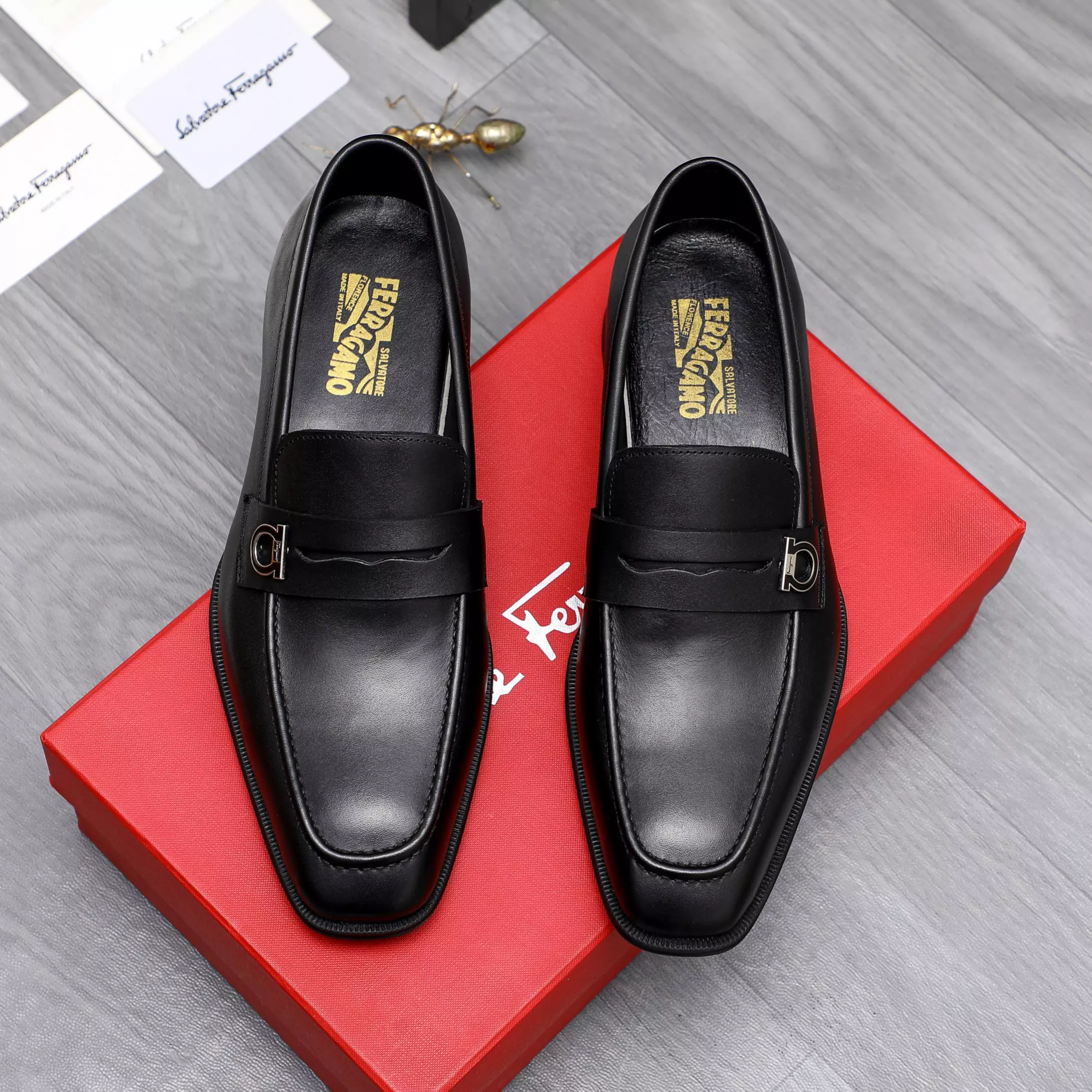 Salvatore Ferragamo Leather Shoes For Men StreetReady 2474