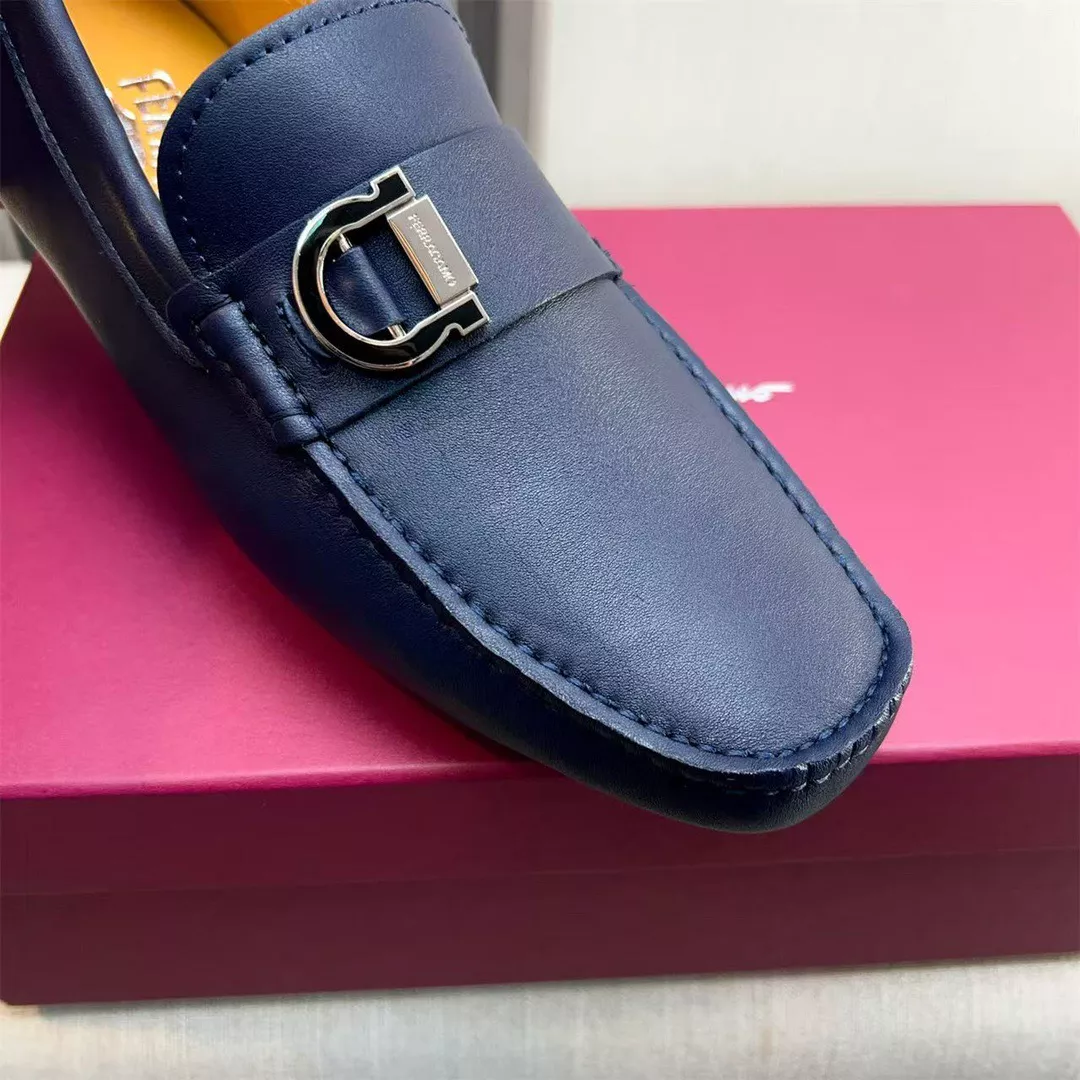 Salvatore Ferragamo Leather Shoes For Men Stylish 762