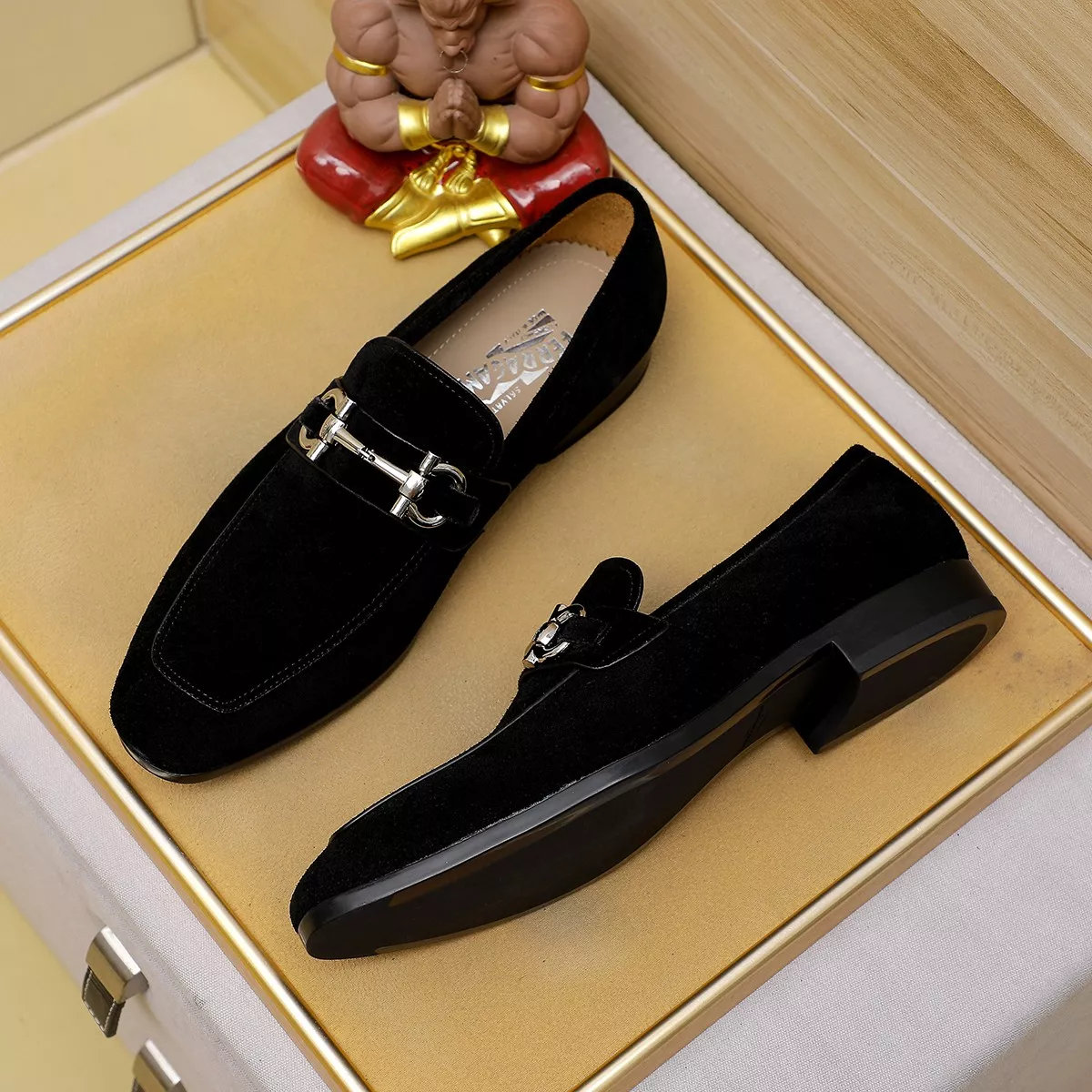 Salvatore Ferragamo Leather Shoes For Men Trendsetting 1289