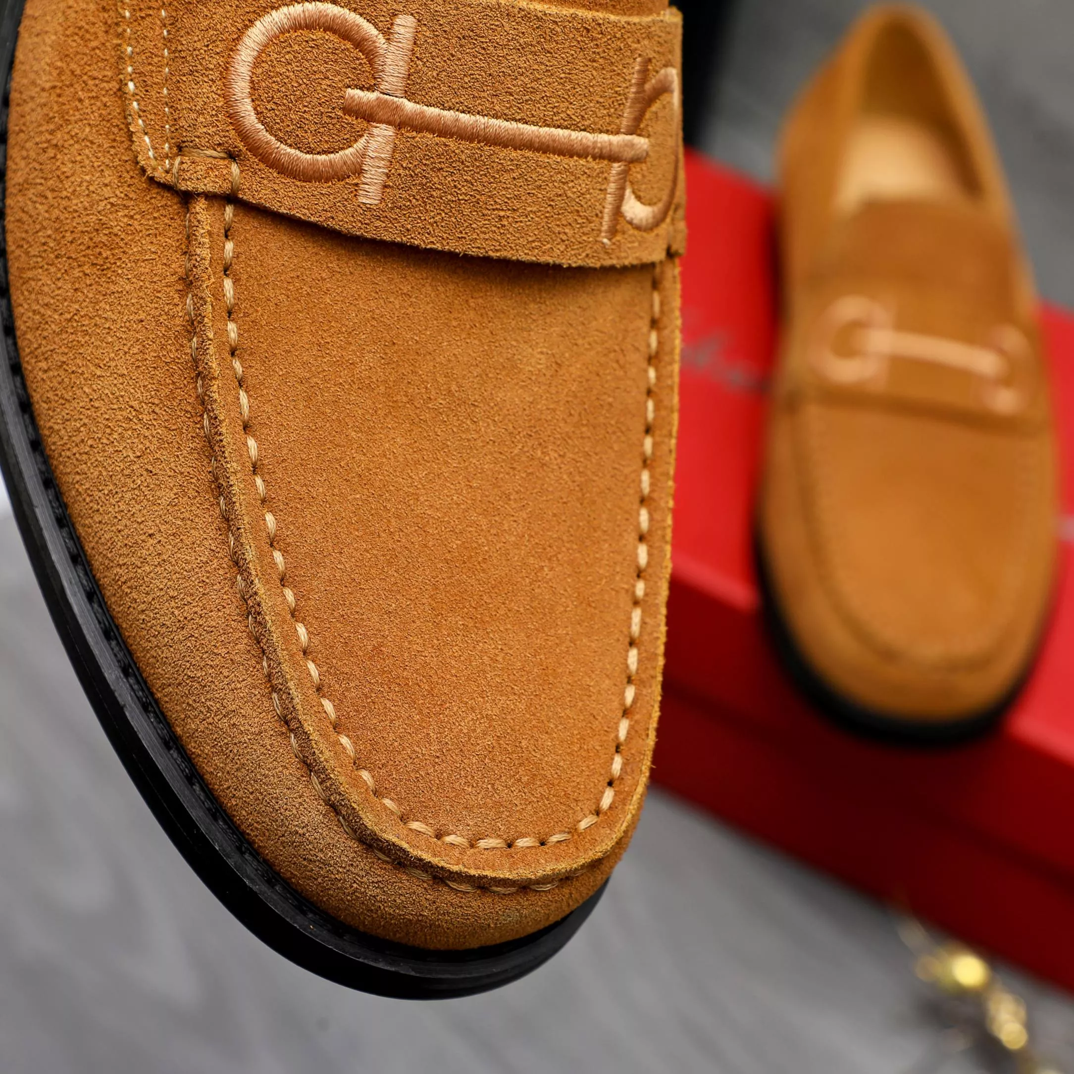 Salvatore Ferragamo Leather Shoes For Men Trendy 290