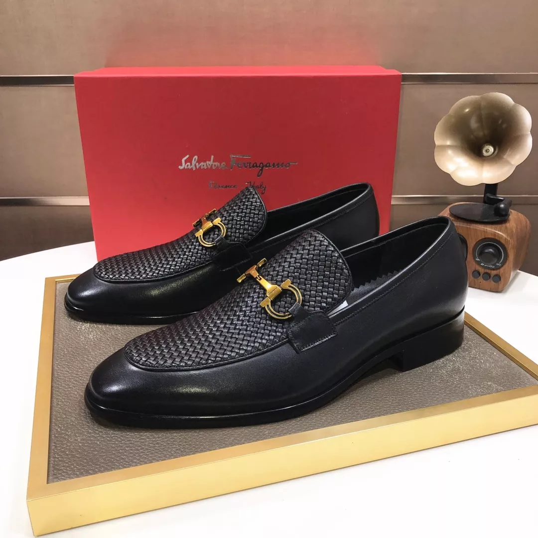 Salvatore Ferragamo Leather Shoes For Men Trendy 5728