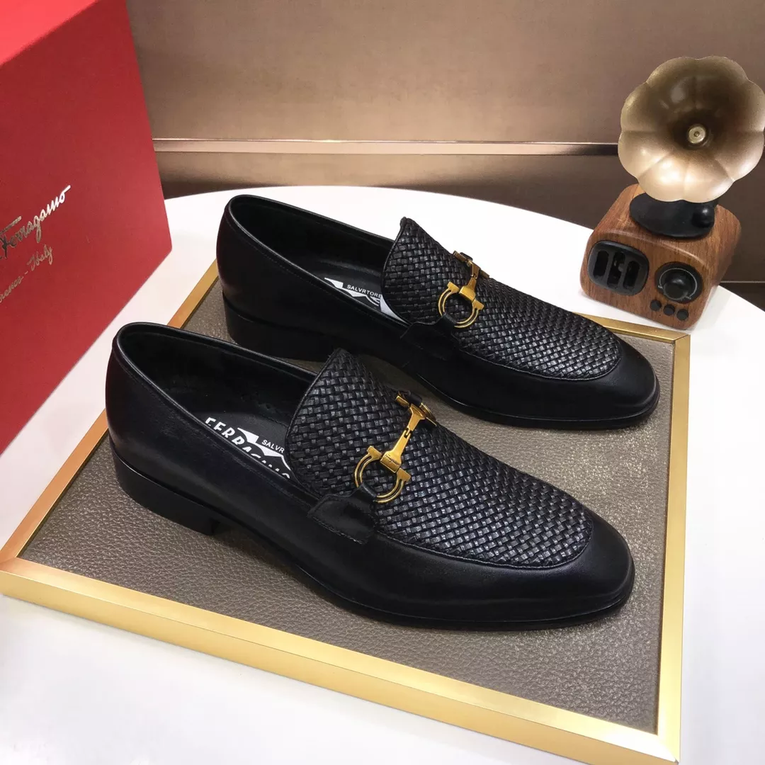 Salvatore Ferragamo Leather Shoes For Men Trendy 5728