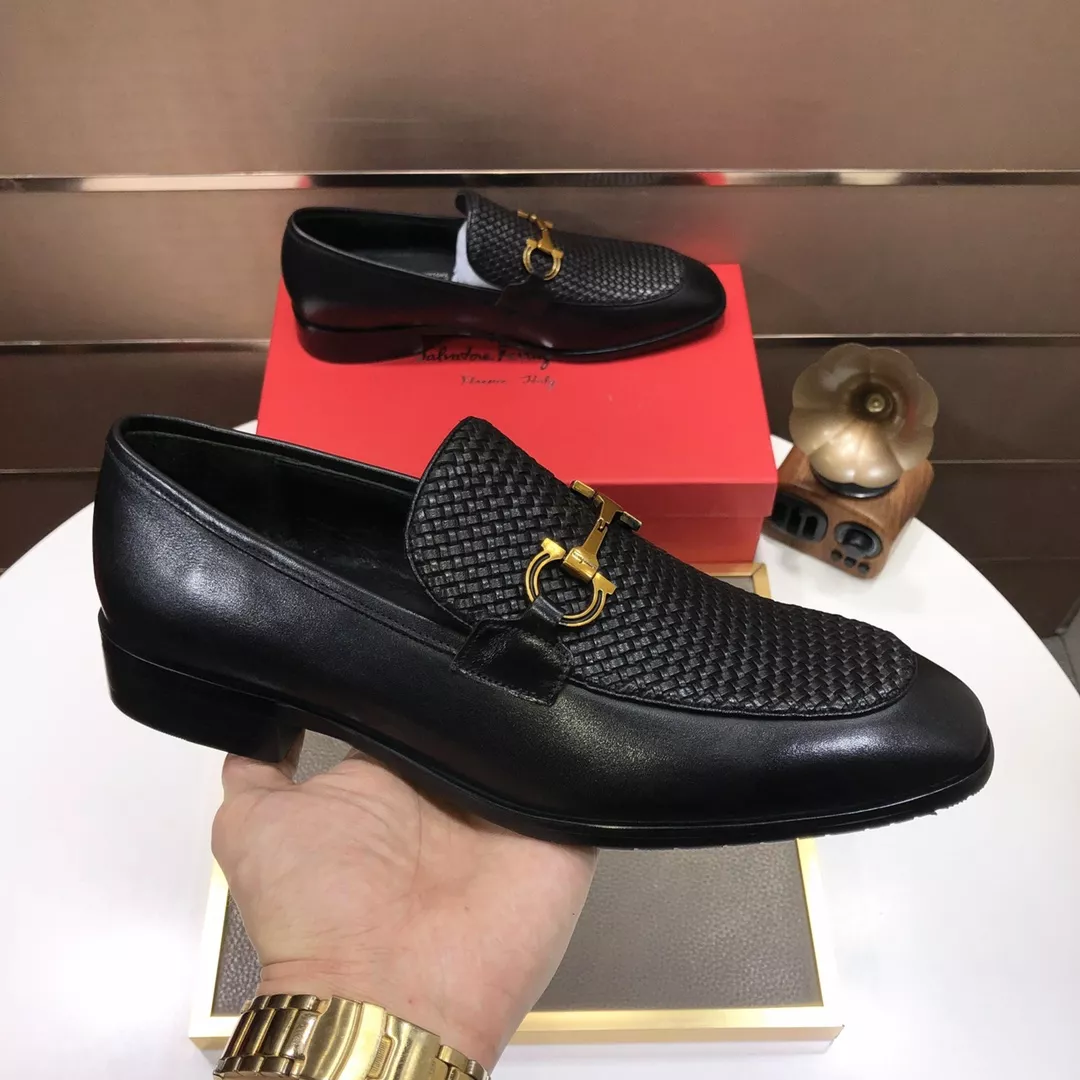 Salvatore Ferragamo Leather Shoes For Men Trendy 5728