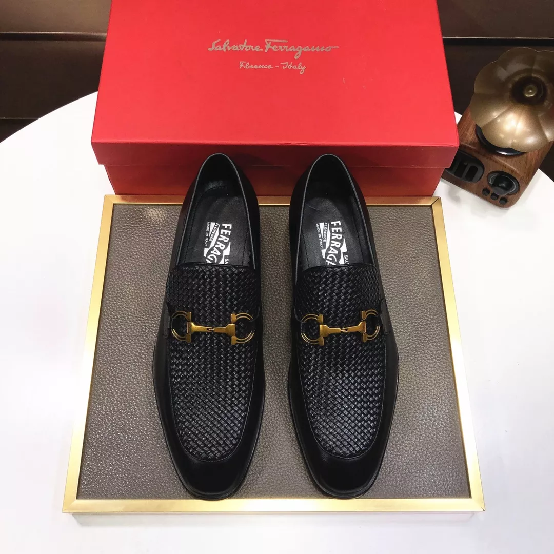 Salvatore Ferragamo Leather Shoes For Men Trendy 5728
