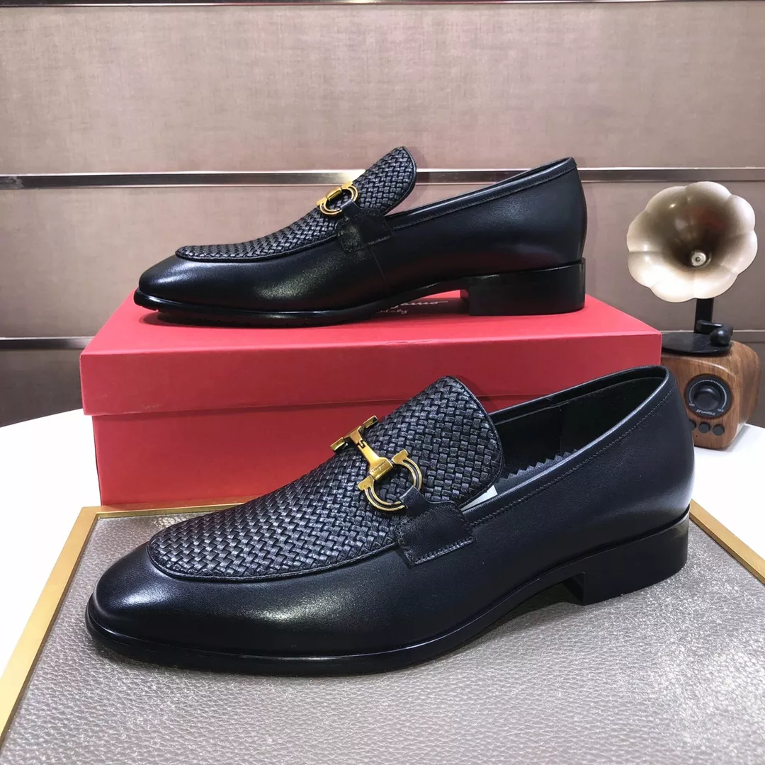 Salvatore Ferragamo Leather Shoes For Men Trendy 5728