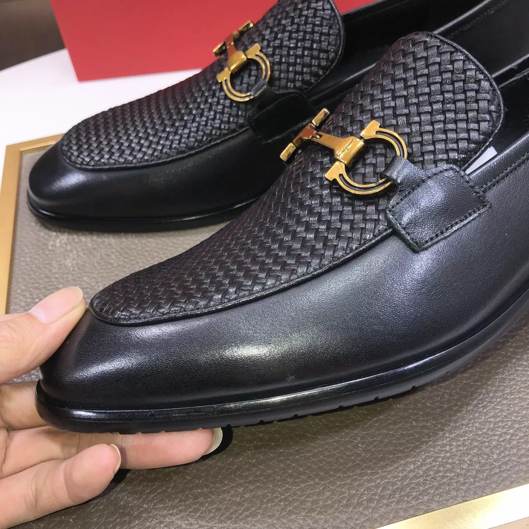Salvatore Ferragamo Leather Shoes For Men Trendy 5728