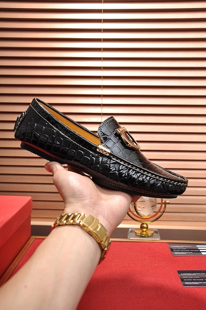 Salvatore Ferragamo SF Leather Shoes For Men EyeCatching 1743