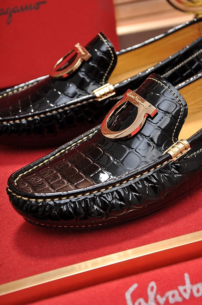 Salvatore Ferragamo SF Leather Shoes For Men EyeCatching 1743