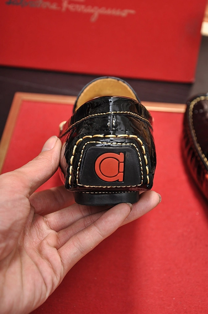 Salvatore Ferragamo SF Leather Shoes For Men EyeCatching 1743