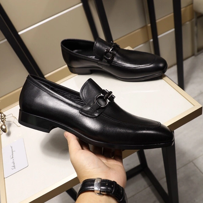 Salvatore Ferragamo SF Leather Shoes For Men GoodFit 677