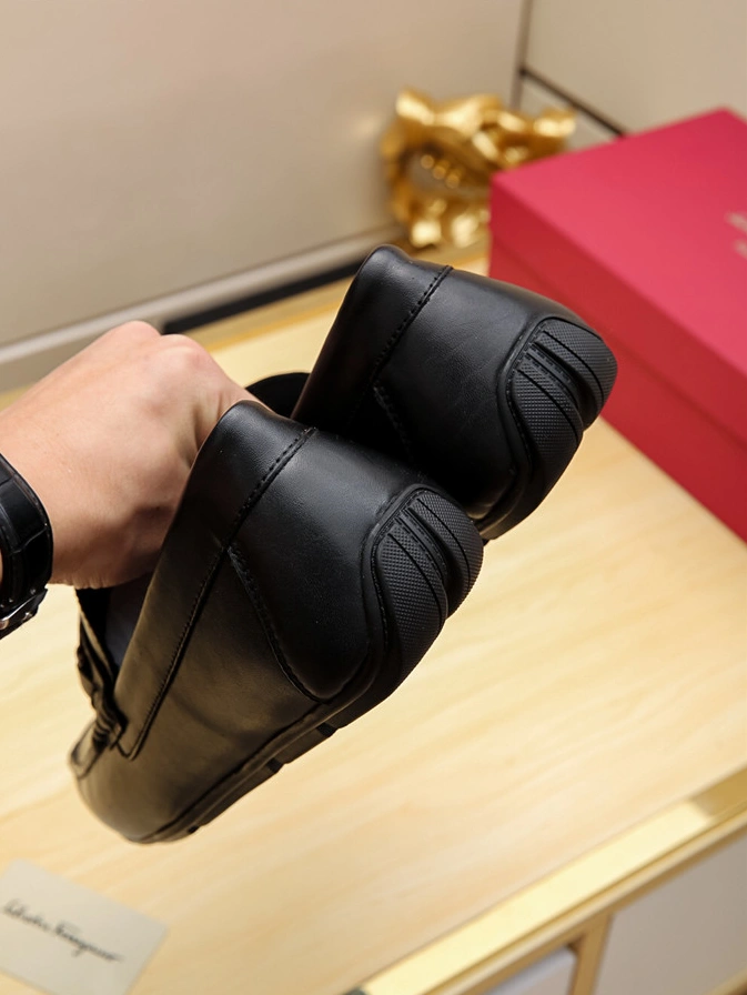 Salvatore Ferragamo SF Leather Shoes For Men Trendy 2964