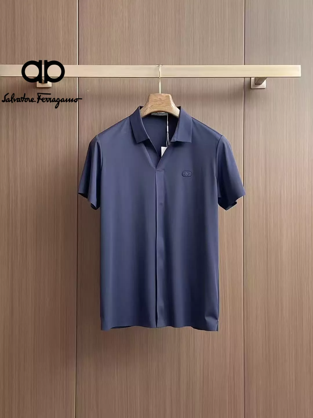 Salvatore Ferragamo Shirts Short Sleeved For Men Durable 1684