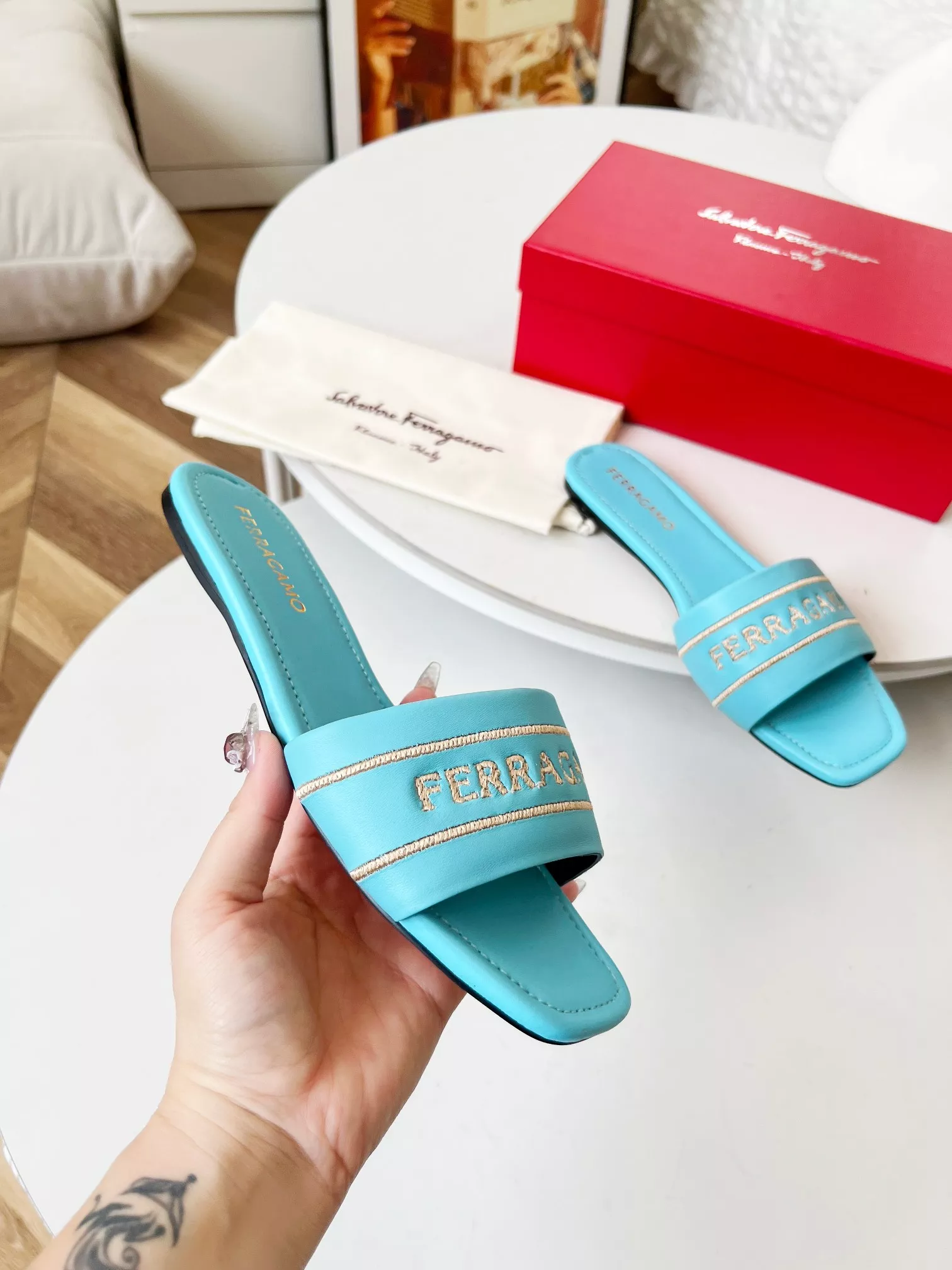 Salvatore Ferragamo Slippers For Women Bright 9235