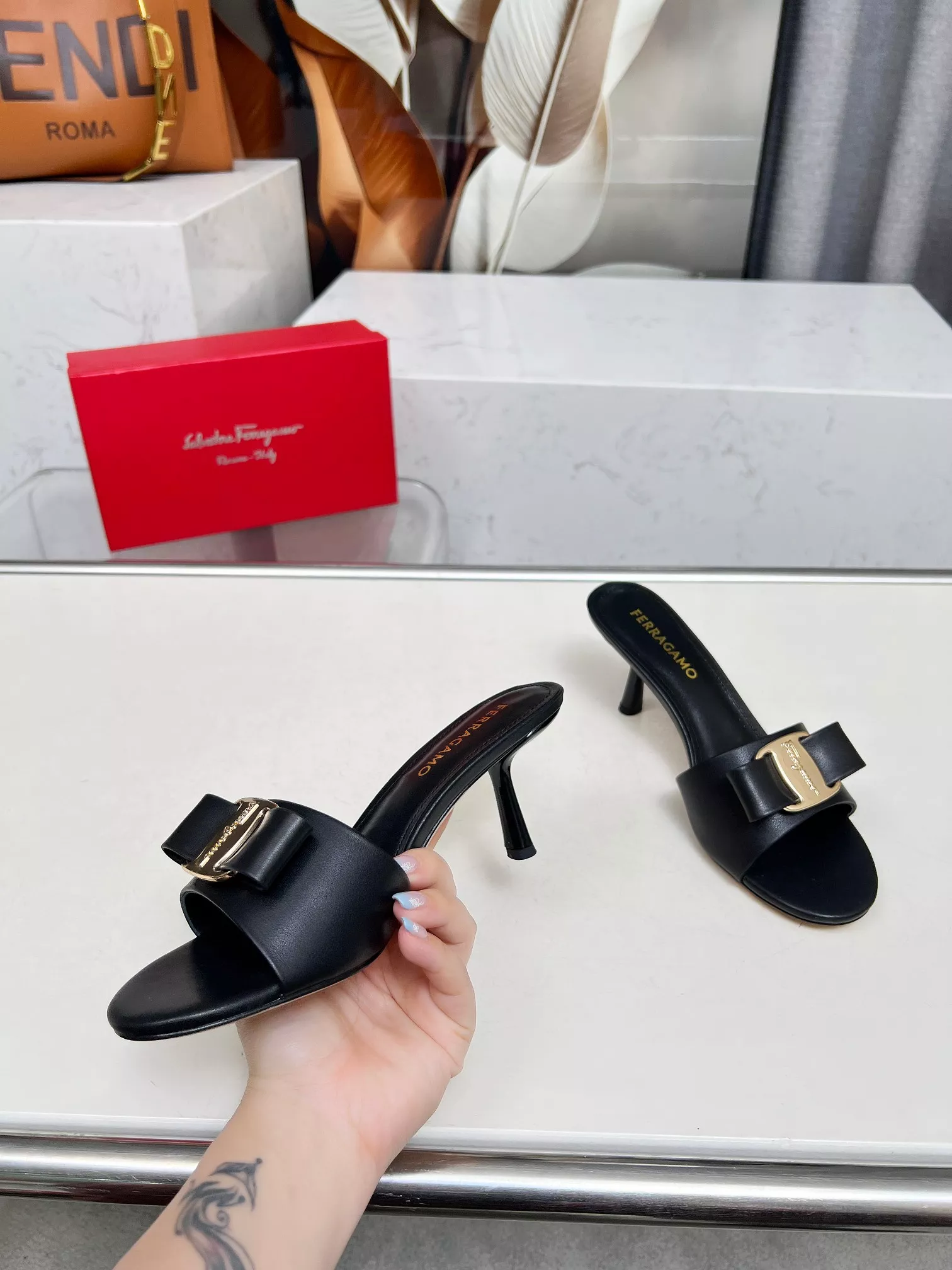 Salvatore Ferragamo Slippers For Women Refined 949