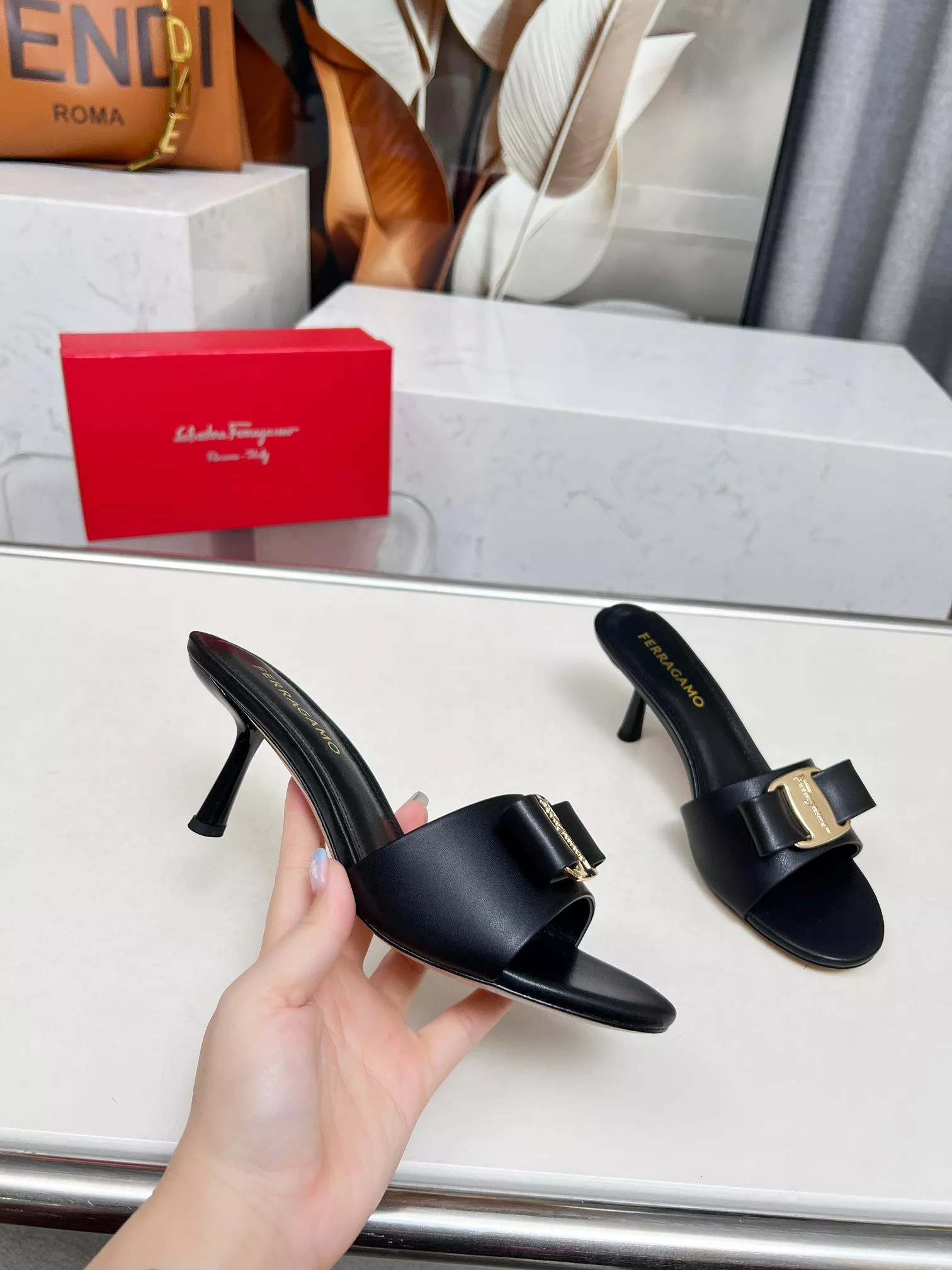 Salvatore Ferragamo Slippers For Women Refined 949
