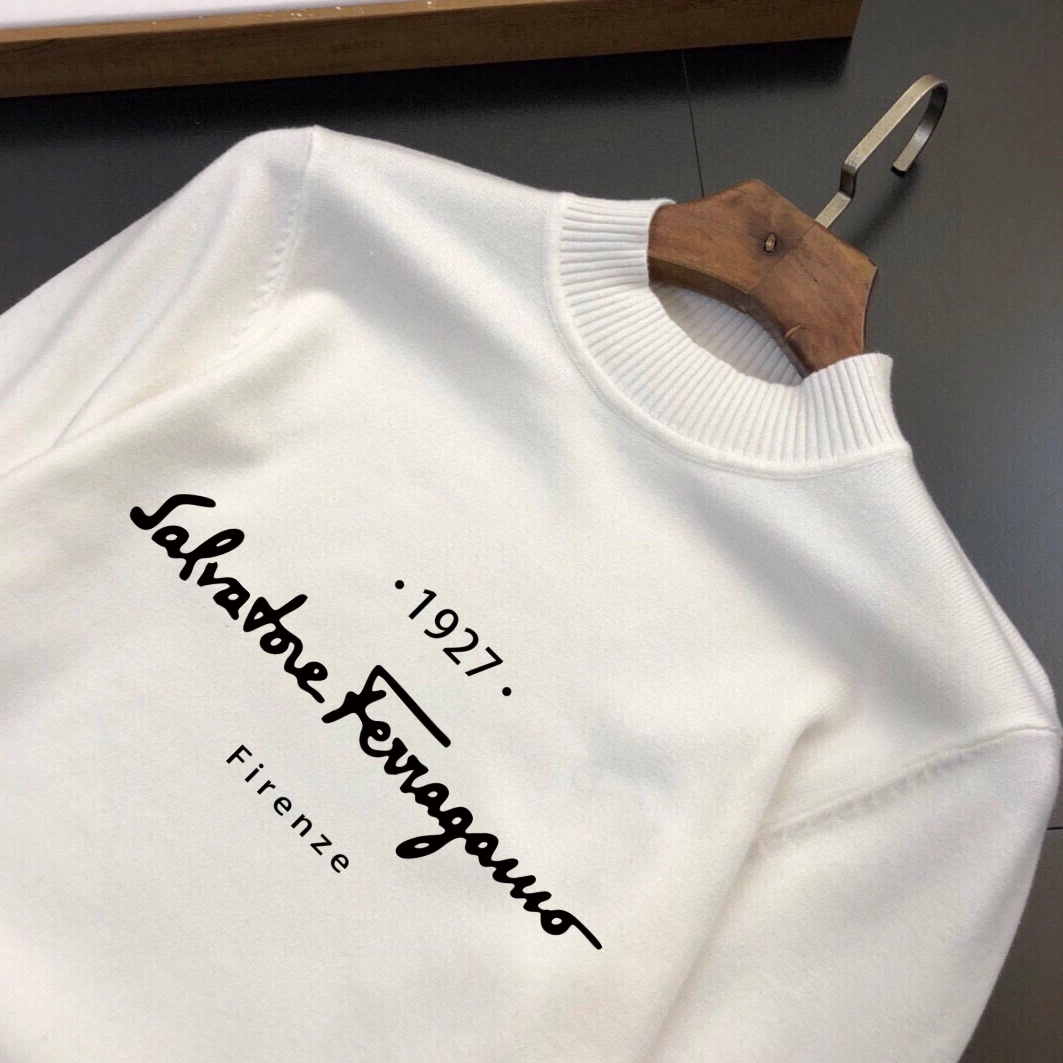 Salvatore Ferragamo Sweaters Long Sleeved For Men Unique 3697