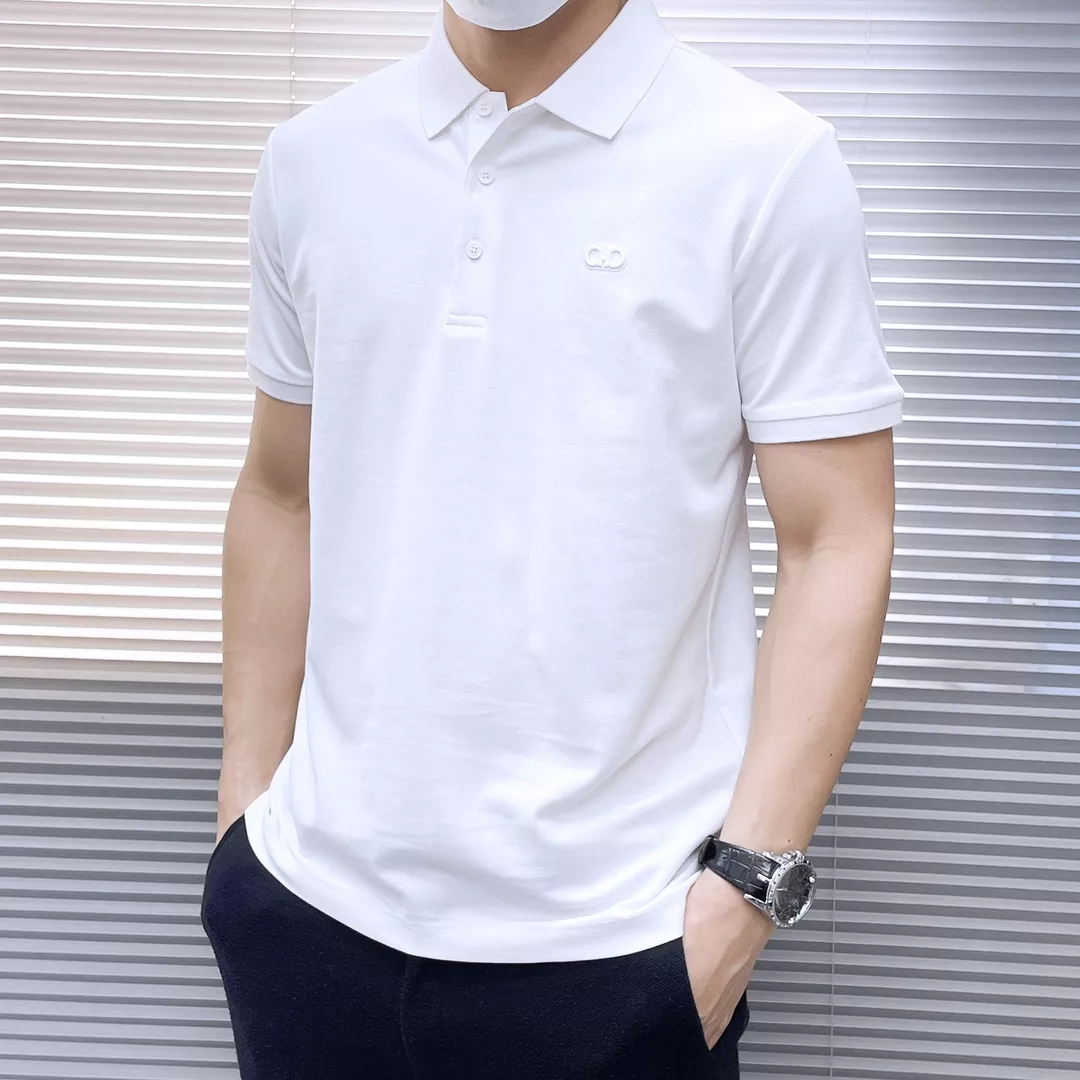 Salvatore Ferragamo T-Shirts Short Sleeved For Men AllSeason 5167