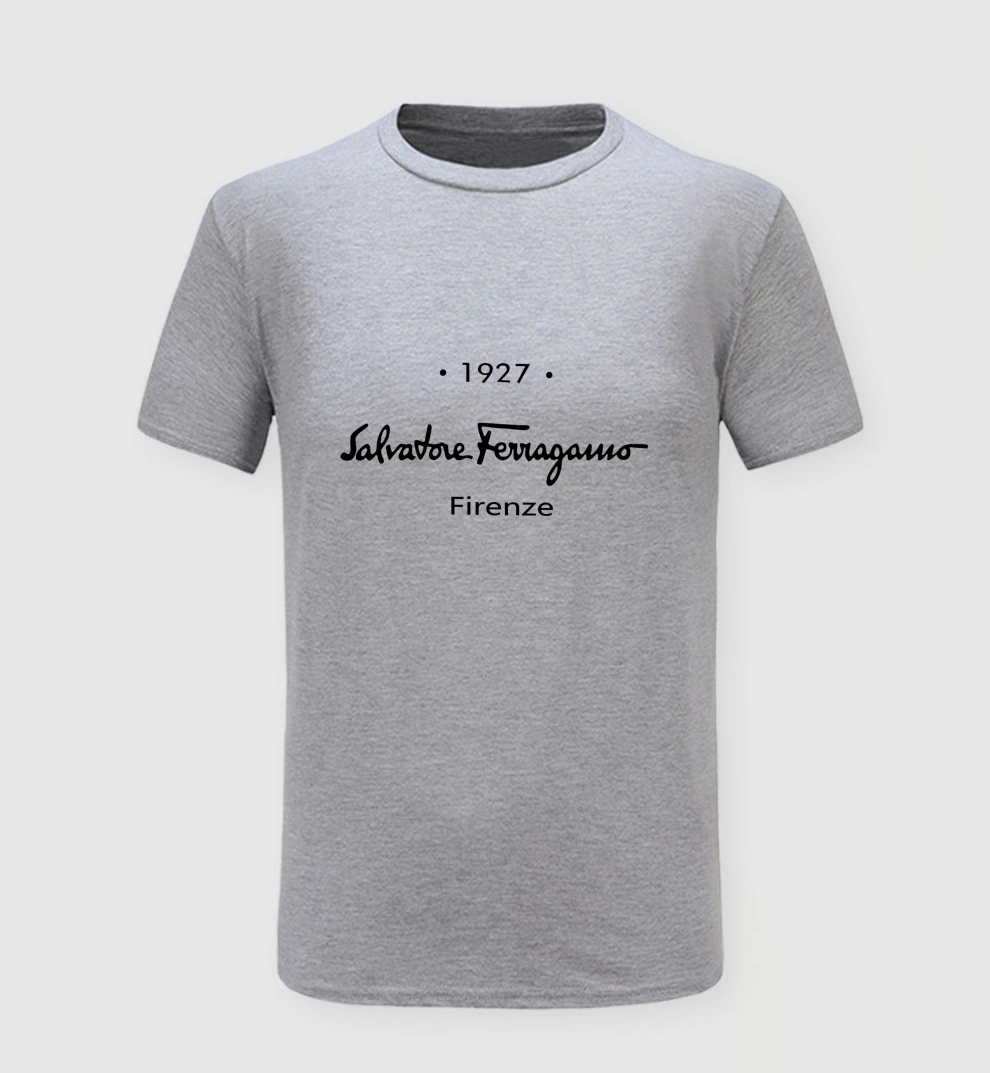 Salvatore Ferragamo T-Shirts Short Sleeved For Men Comfortable 6063