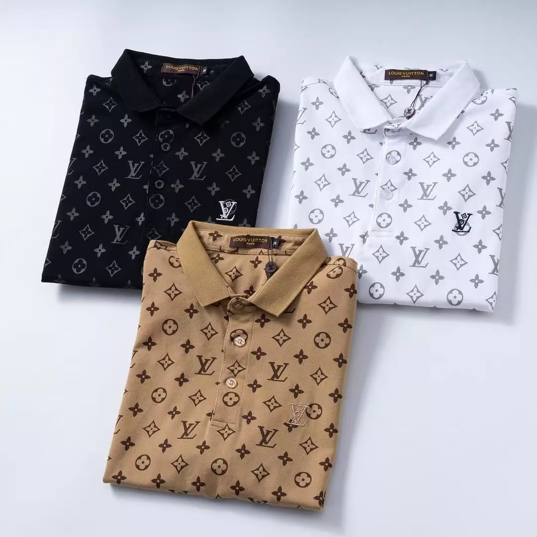 Sleek 1378 Louis Vuitton LV T-Shirts Short Sleeved For Men