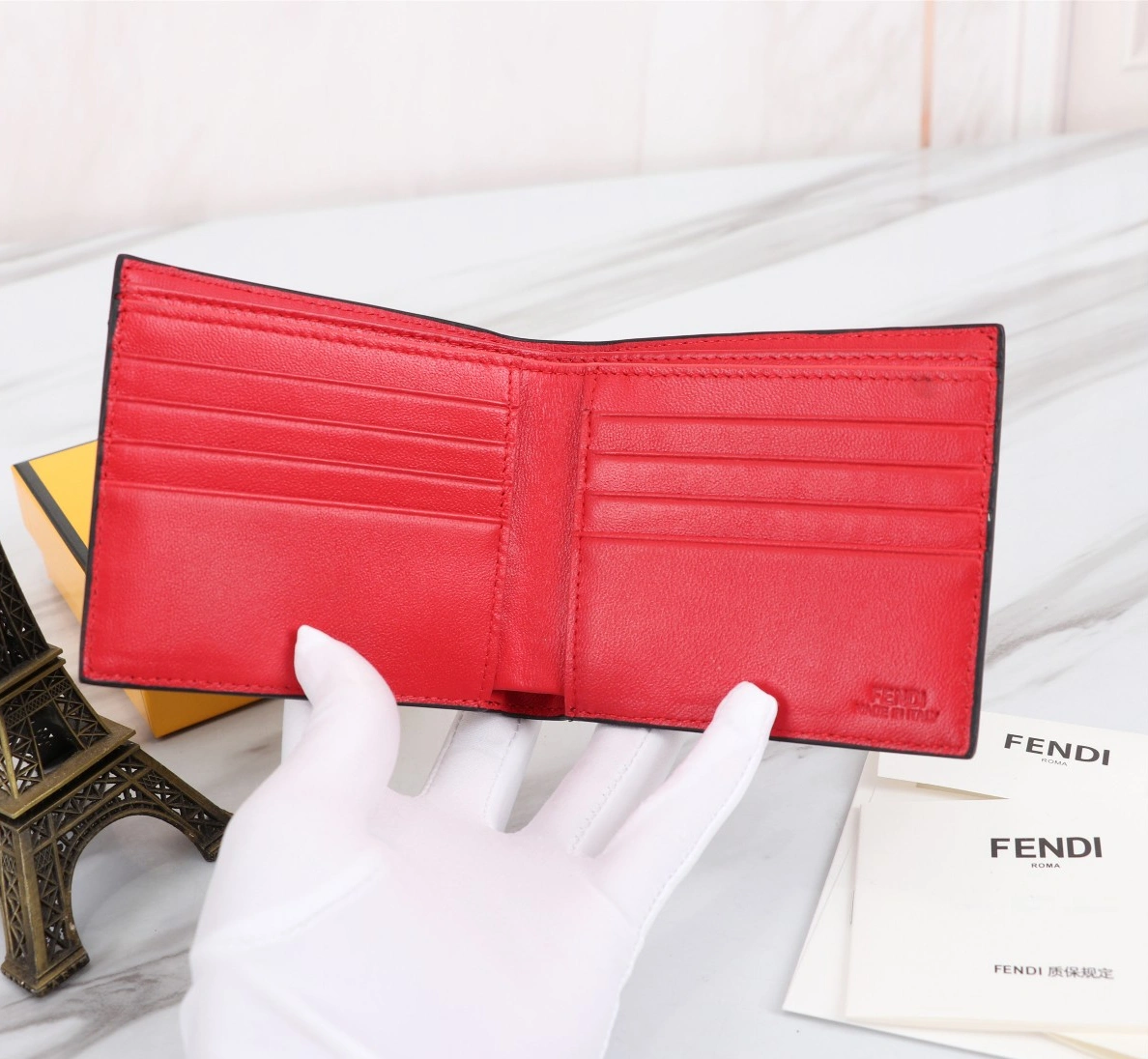 Sleek 1742 Fendi AAA Man Wallets