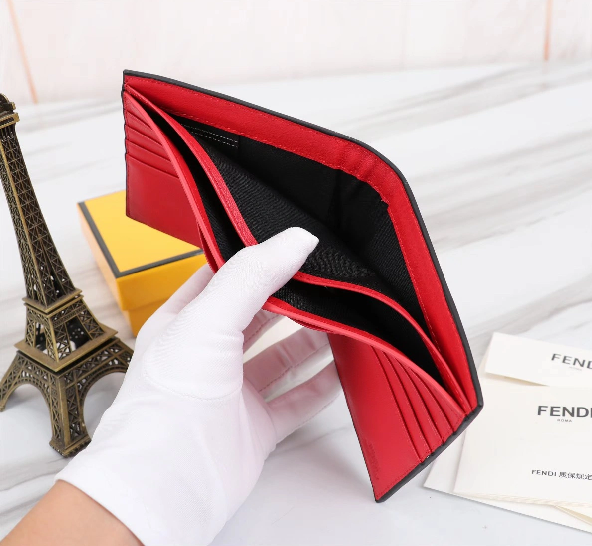 Sleek 1742 Fendi AAA Man Wallets