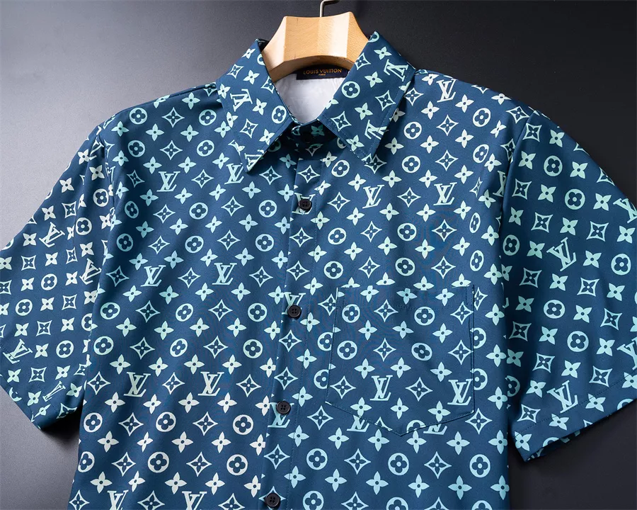 Sleek 1942 Louis Vuitton LV Tracksuits Short Sleeved For Men