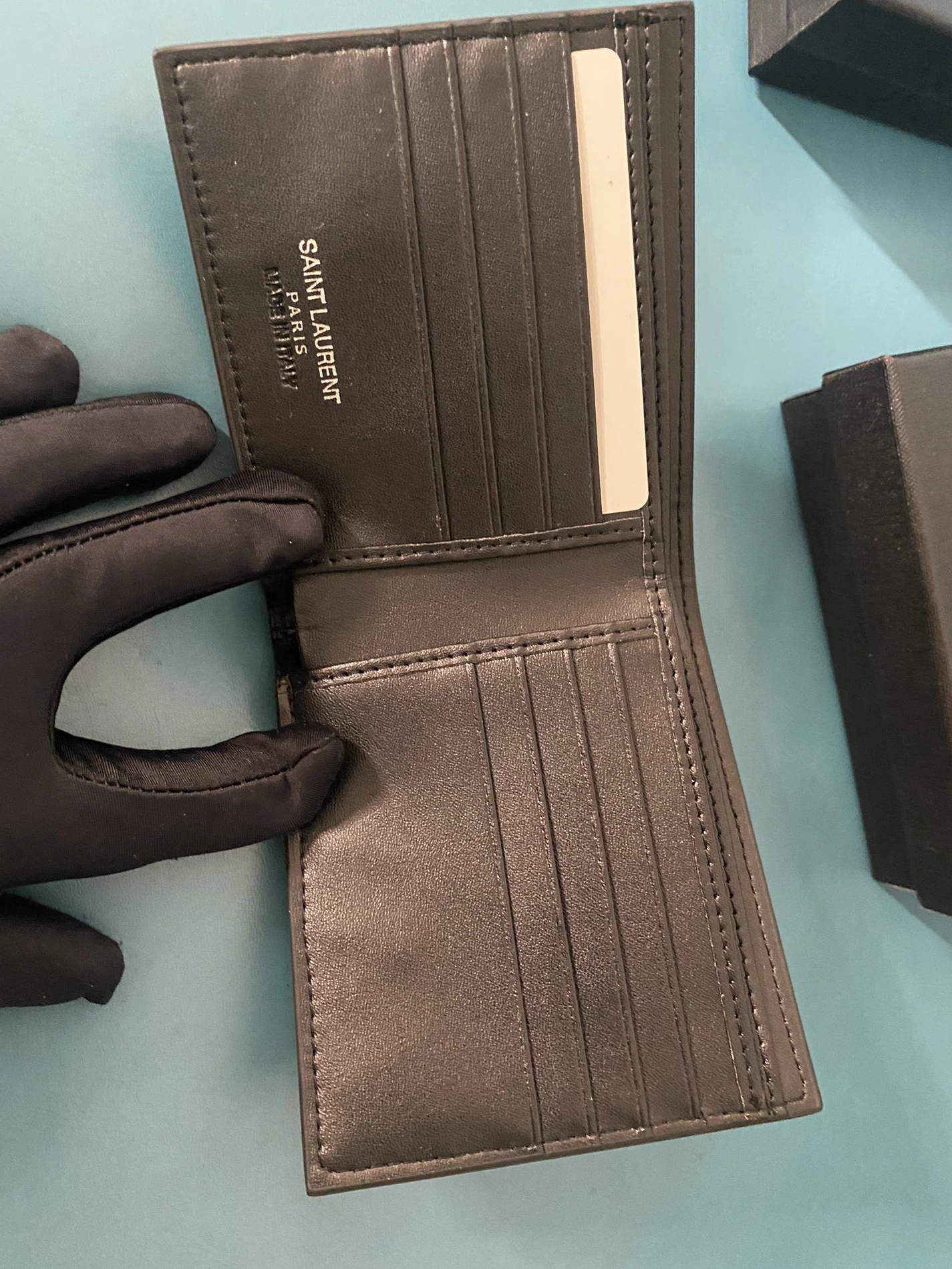 Sleek 1985 Yves Saint Laurent YSL Man Wallets