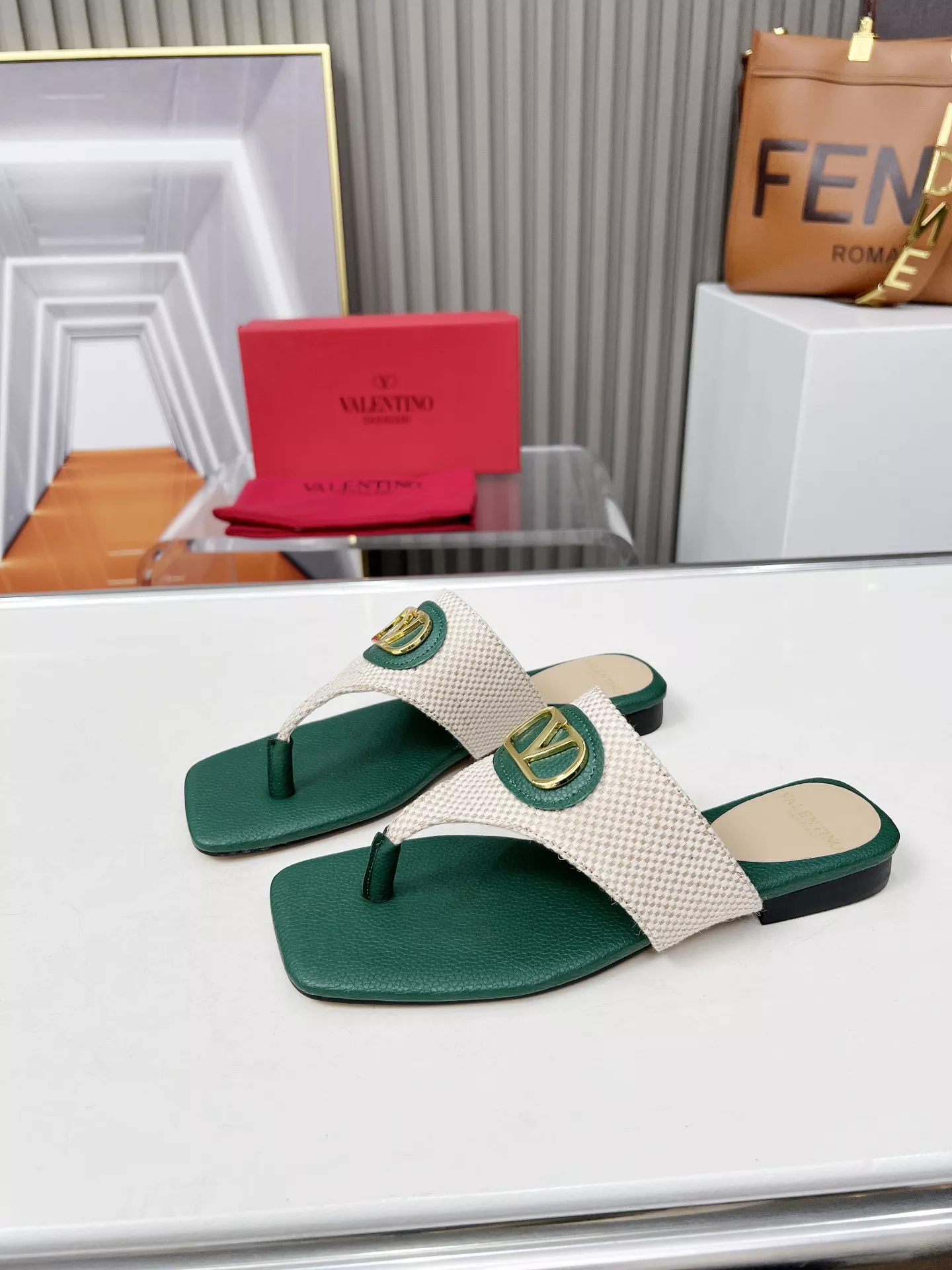 Sleek 2301 Valentino Slippers For Women