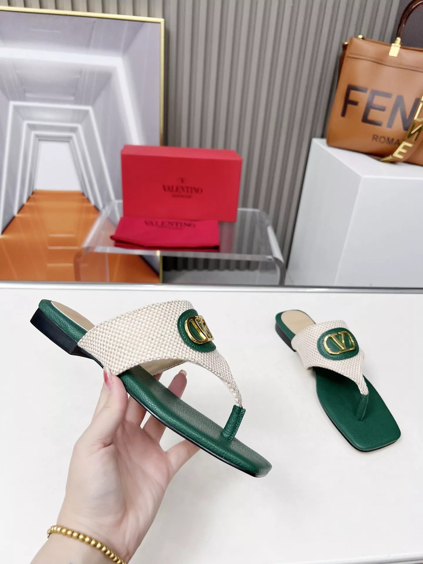 Sleek 2301 Valentino Slippers For Women