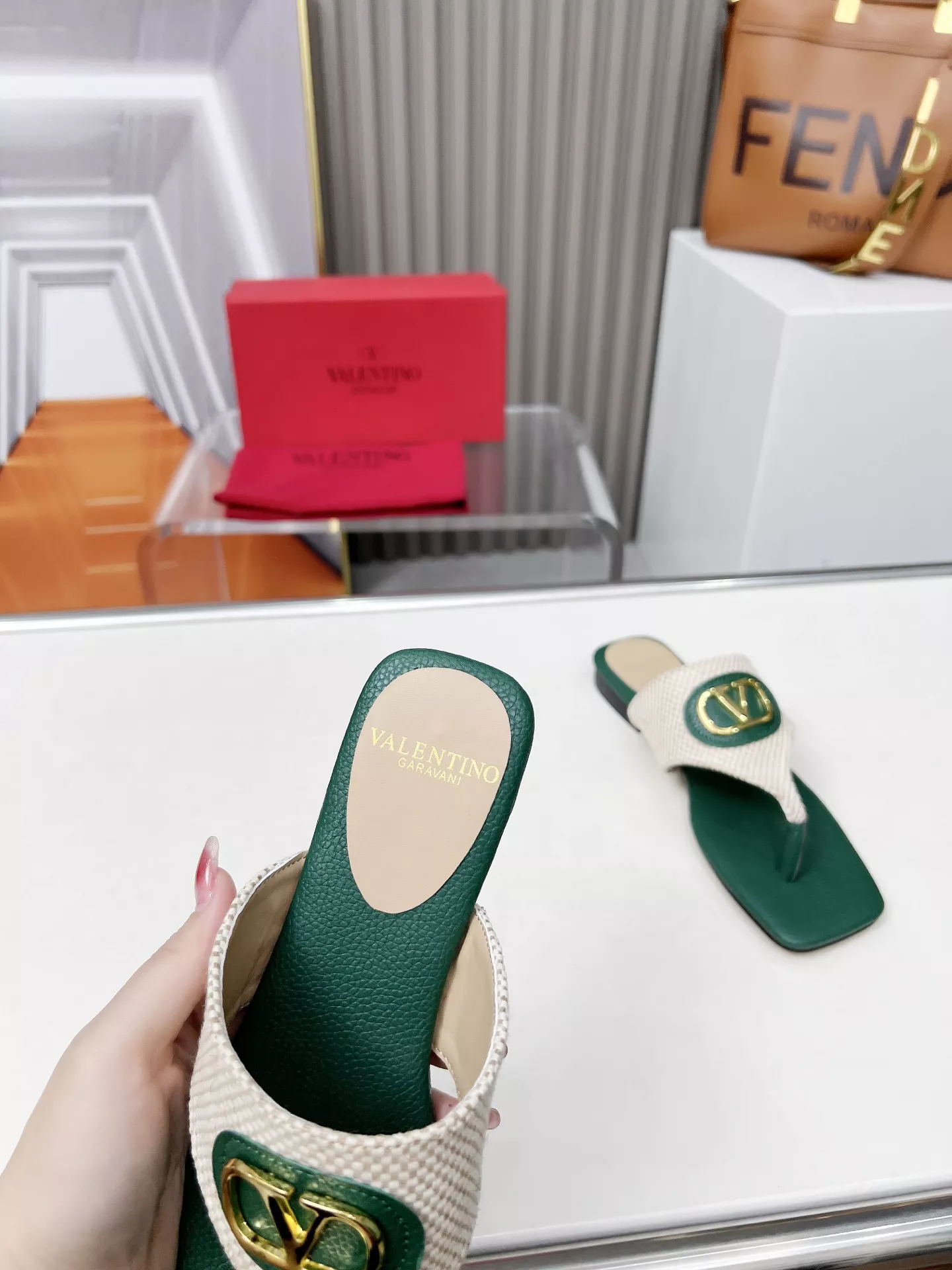 Sleek 2301 Valentino Slippers For Women