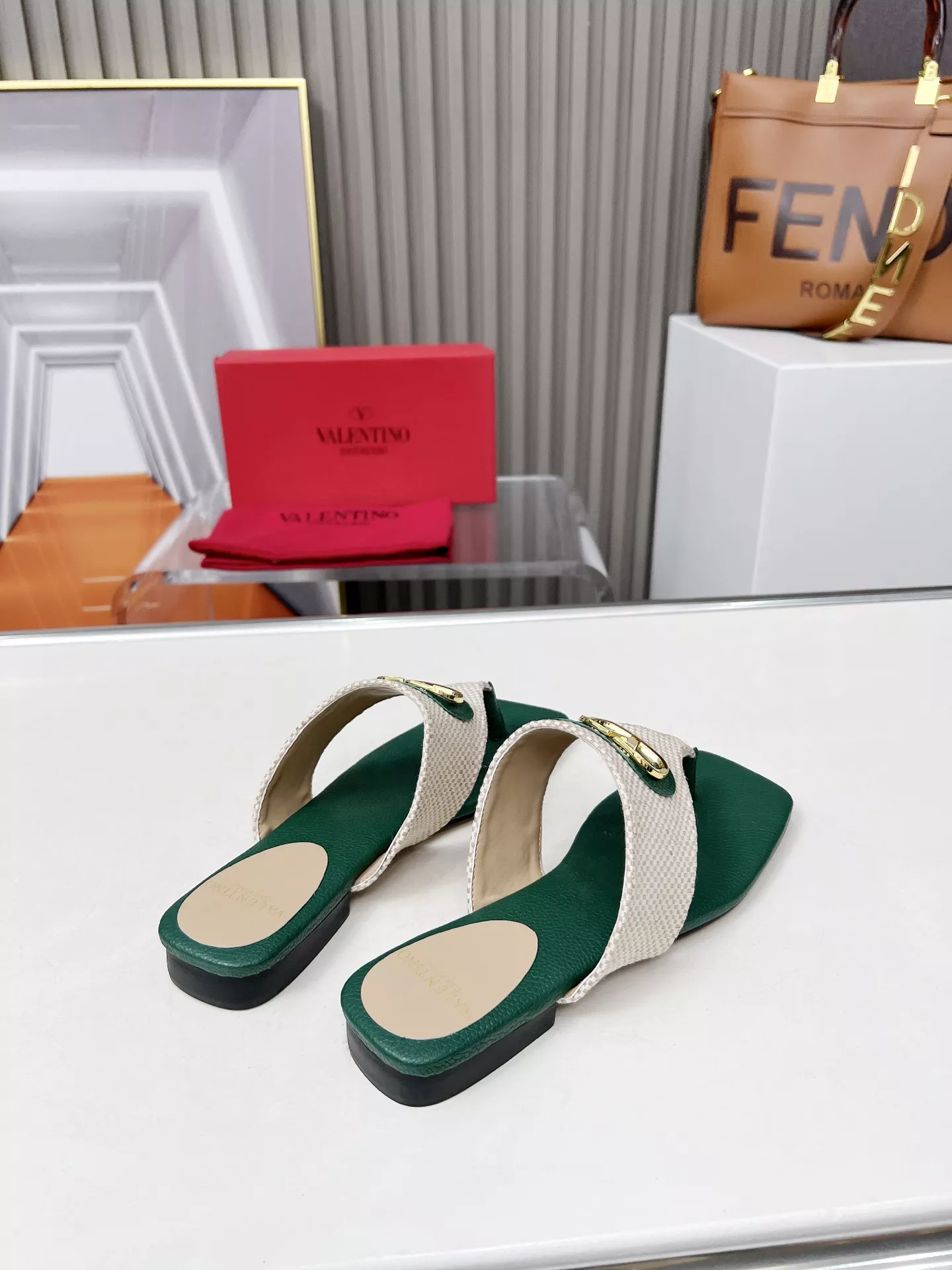 Sleek 2301 Valentino Slippers For Women